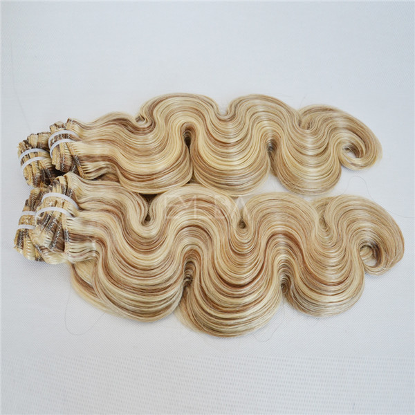 Grade 7A Indian hair clips extensions YJ151